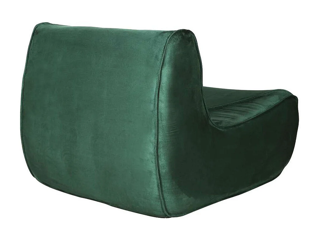 Lænestol med Fodskammel, Nua, 86x102x70 cm, Grøn