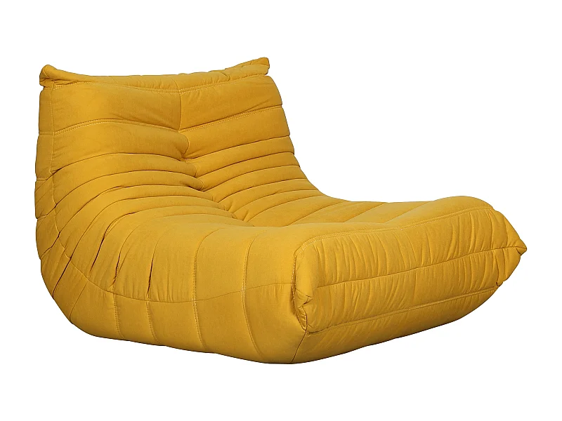 Fauteuil 87x70x102 cm jaune nua n23-14