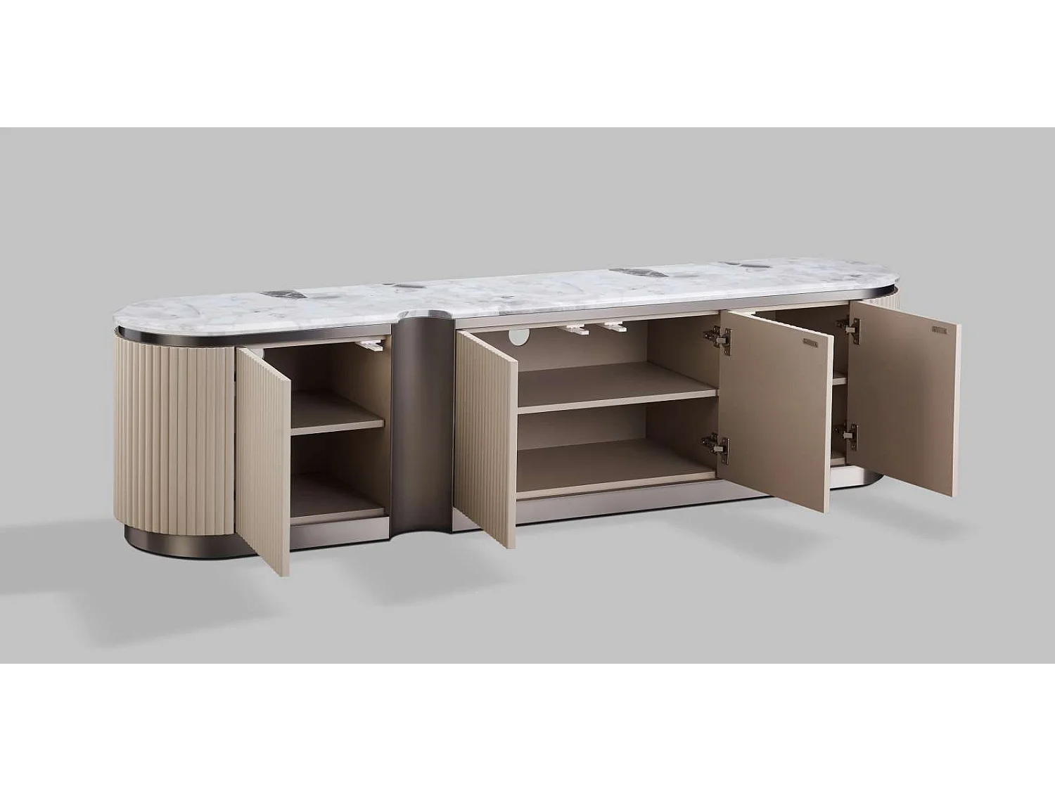 Commode 200x50x40 cm beige Stilig ST916C