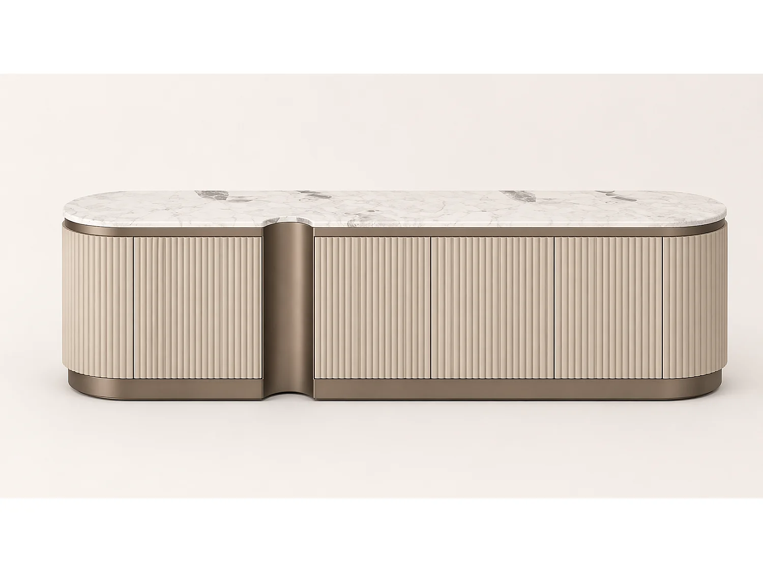 Commode 200x50x40 cm beige Stilig ST916C