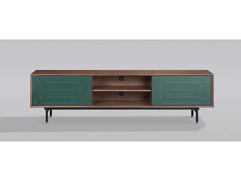 Kommode 200x55x40 cm Walnuss Stilig ST153