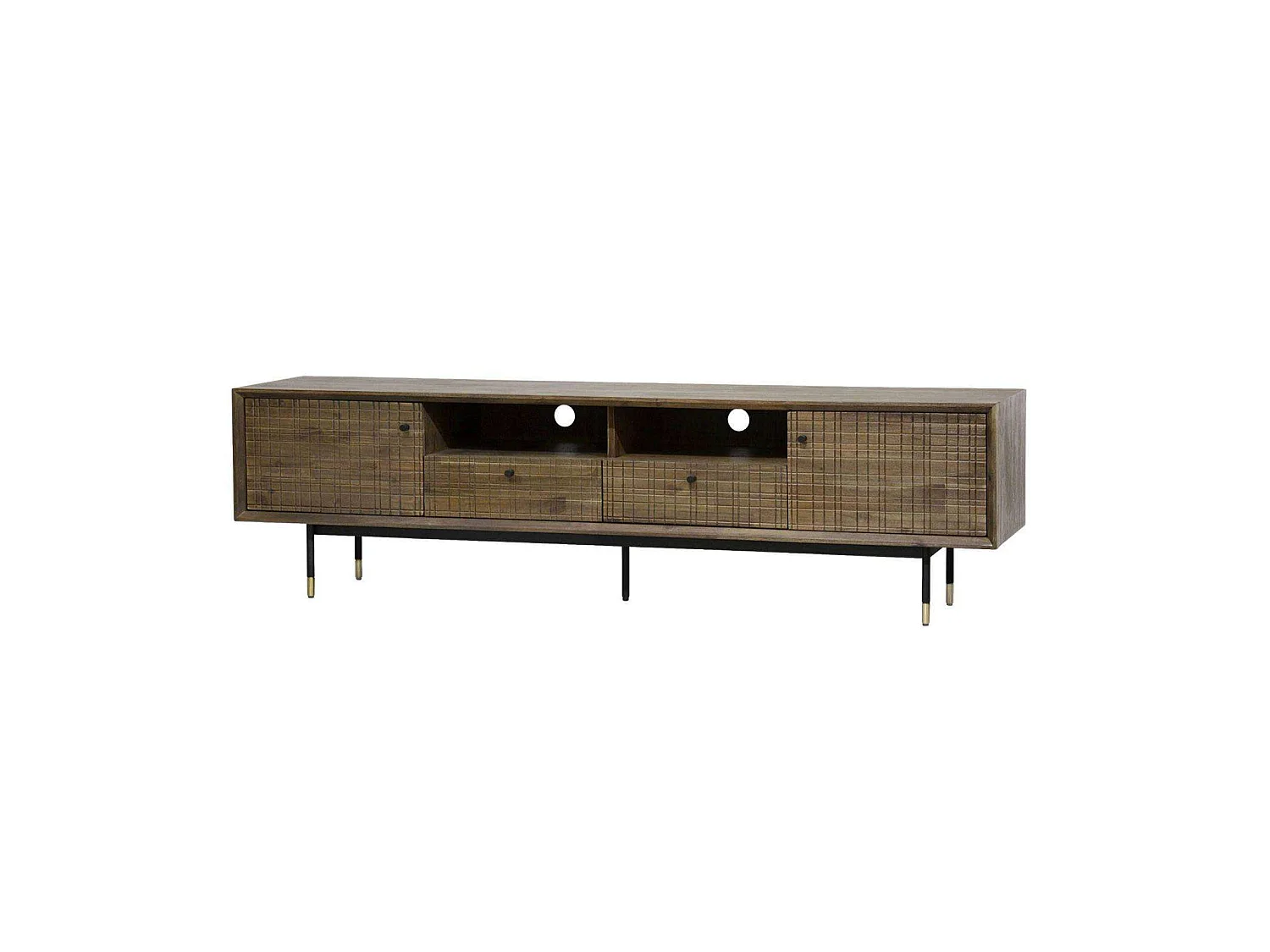 Chest of drawers 200x55x45 cm light brown maze mazl01-200