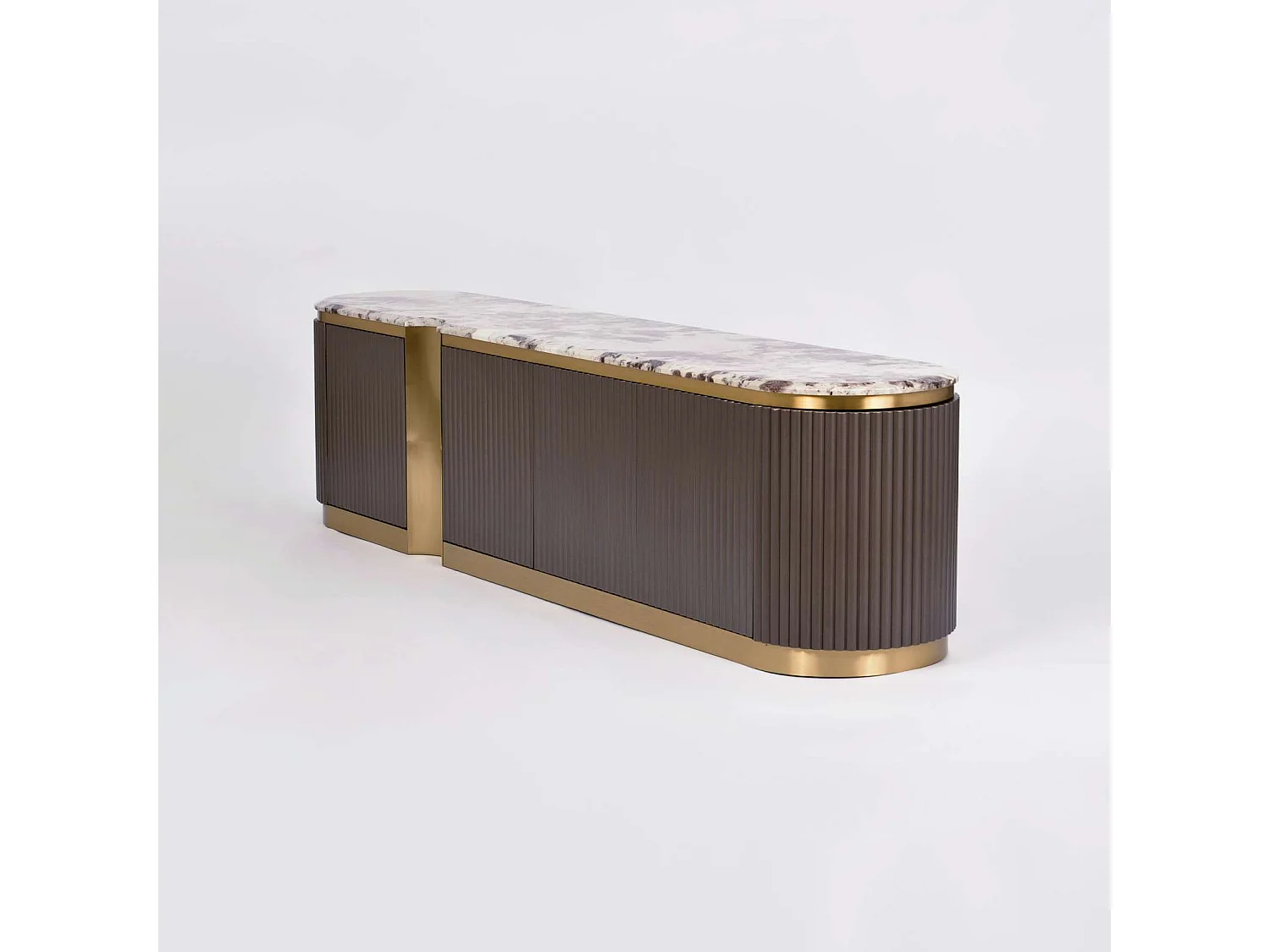 Buffet 200x50x40 cm gris foncé stilig st916