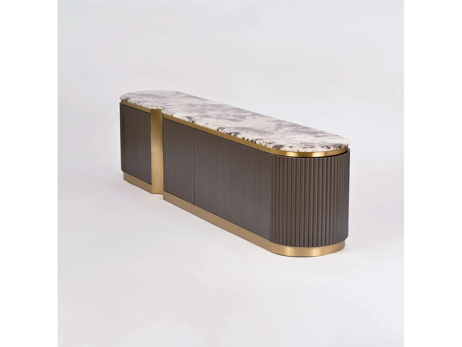 Buffet 200x50x40 cm gris foncé stilig st916