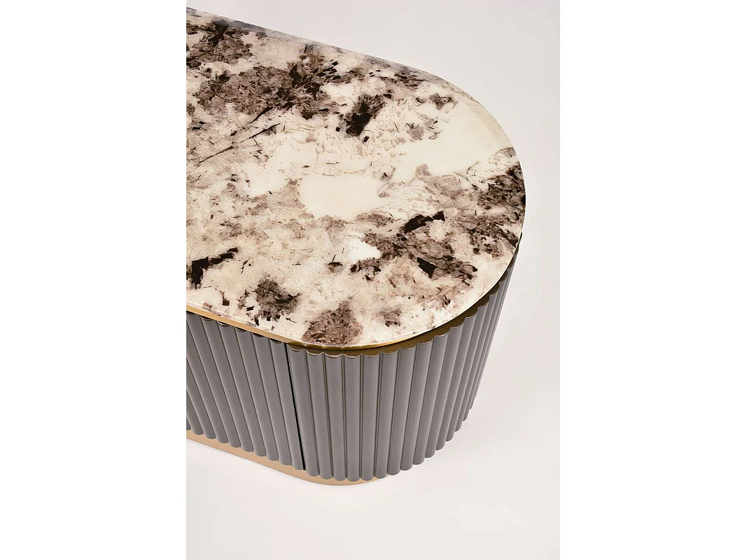 Buffet 200x50x40 cm gris foncé stilig st916