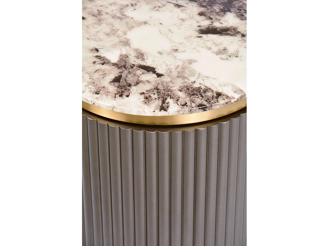 Buffet 200x50x40 cm gris foncé stilig st916