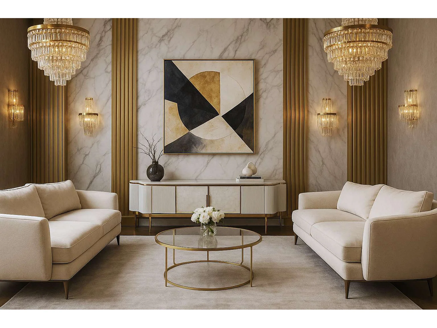 Commode 200x52x40 cm or style st905c