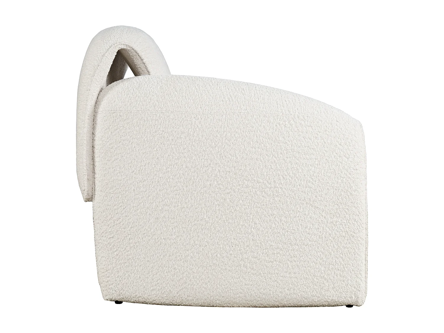 Fauteuil 91x78x80 cm blanc cassé Leith LET75N