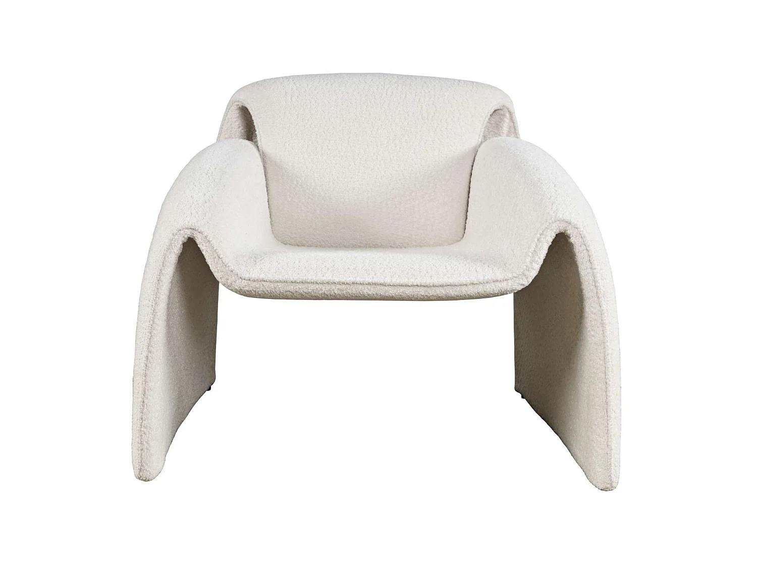 Fauteuil 91x78x80 cm blanc cassé Leith LET75N