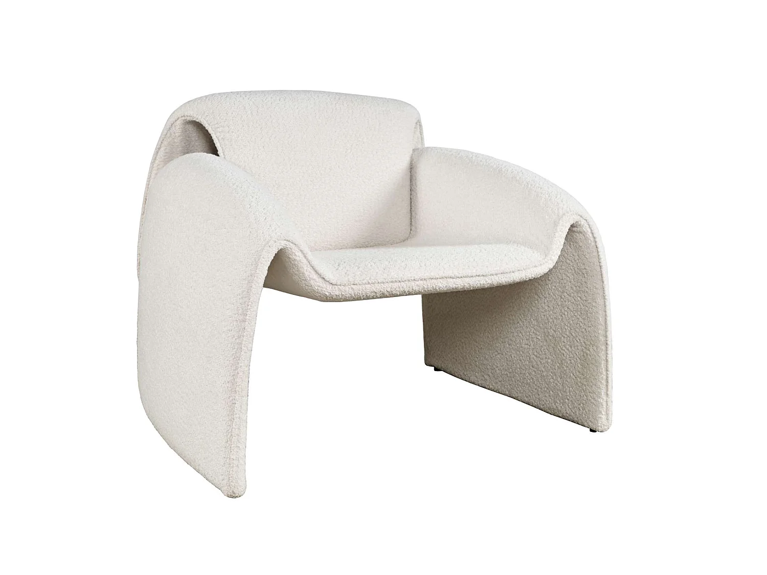 Fauteuil 91x78x80 cm blanc cassé Leith LET75N