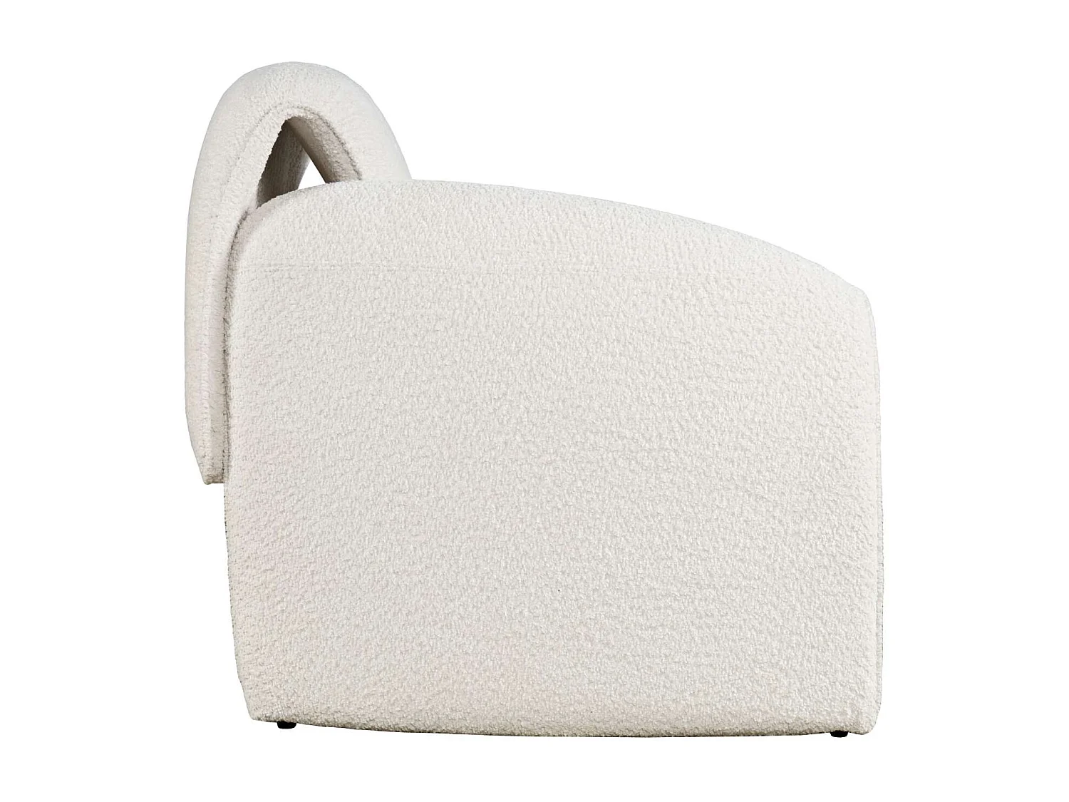 Fauteuil 91x78x80 cm blanc cassé Leith LET75N