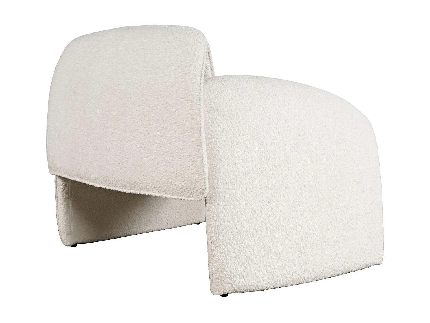 Fauteuil 91x78x80 cm blanc cassé Leith LET75N