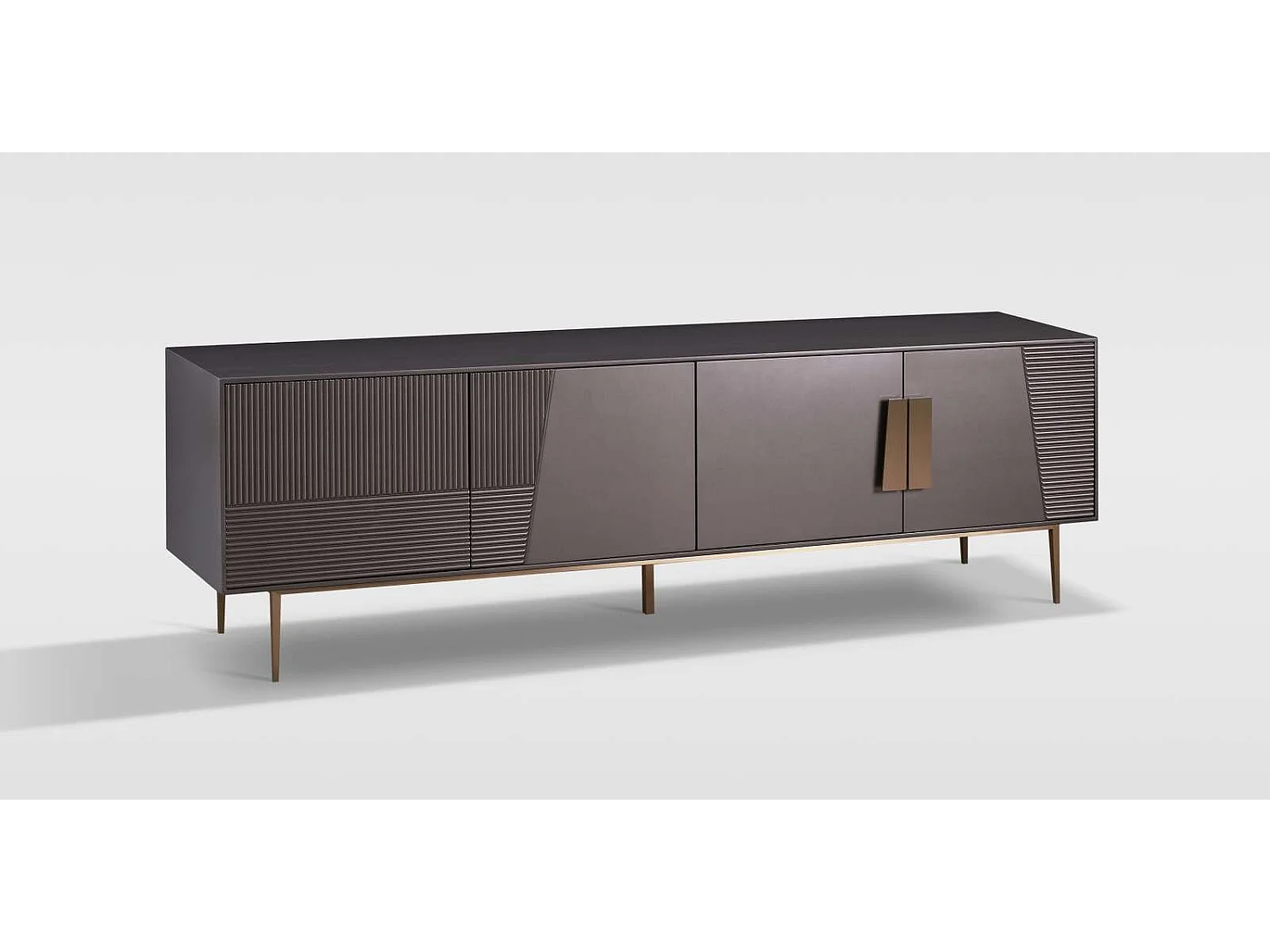 Commode 200x60x40 cm gris foncé Stilig ST101B