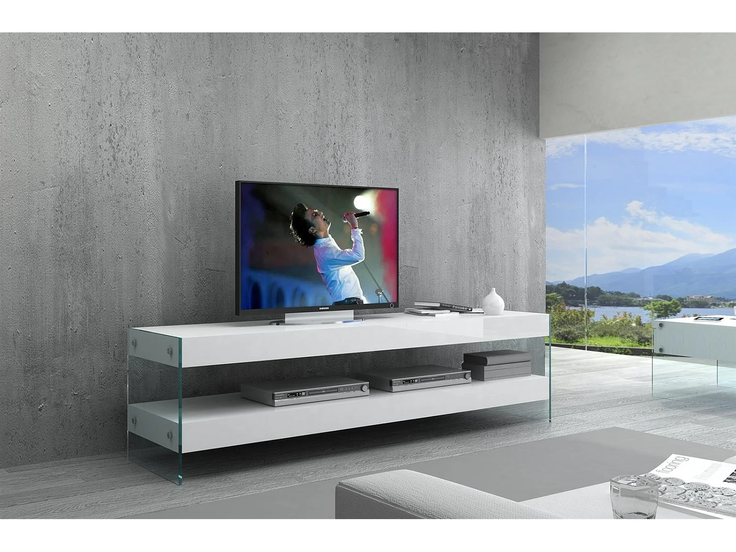 Ladekast 184x51x46 cm wit Soho SH08