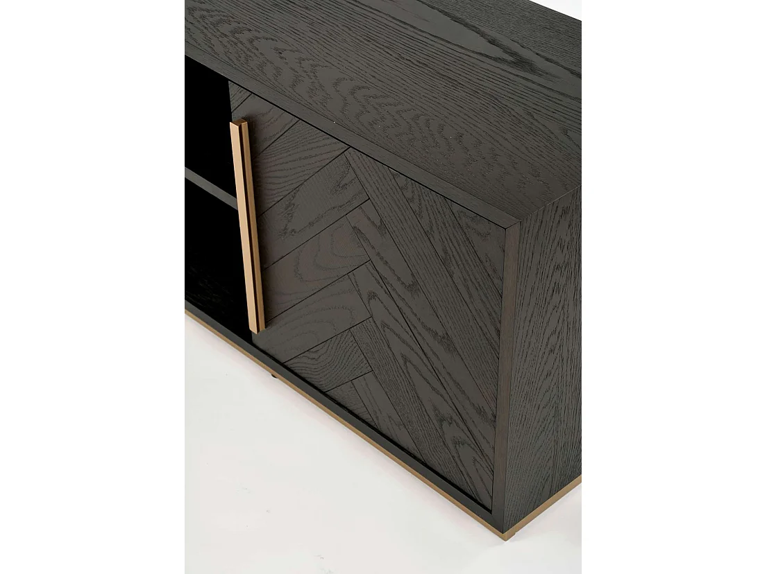 Cabinet 180x50x38 cm Black seville sev25-2