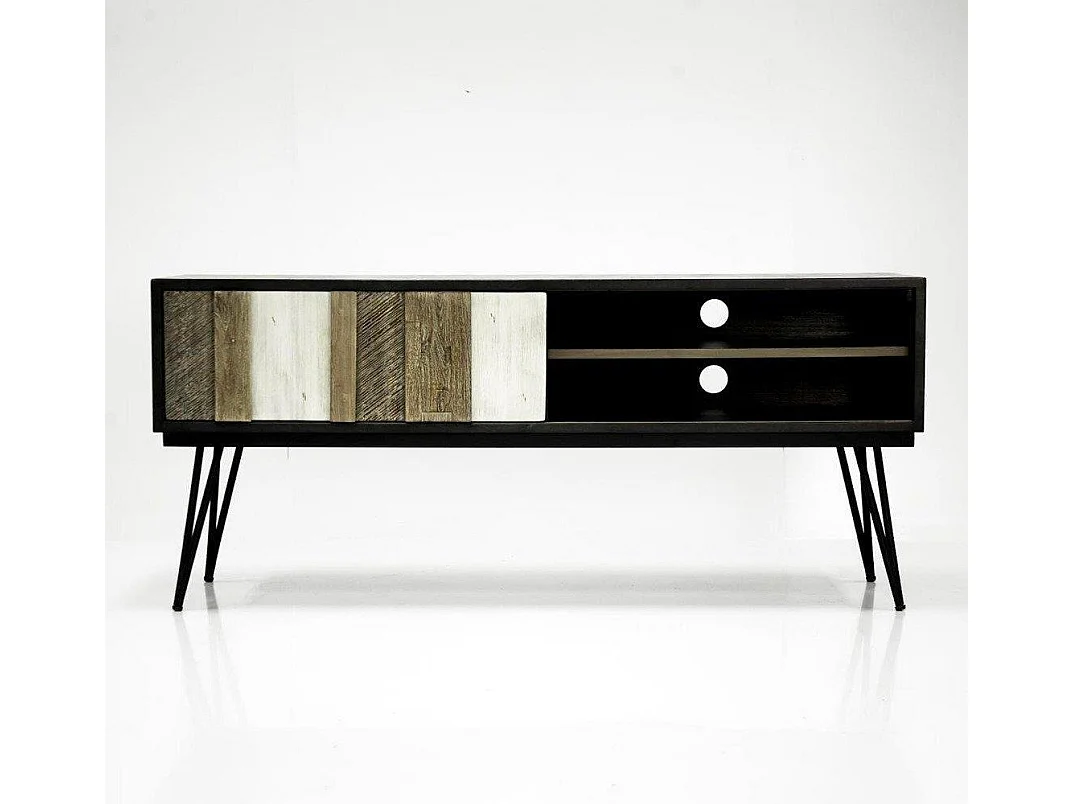 Kommode 150x55x45 cm schwarz adesso adesl01