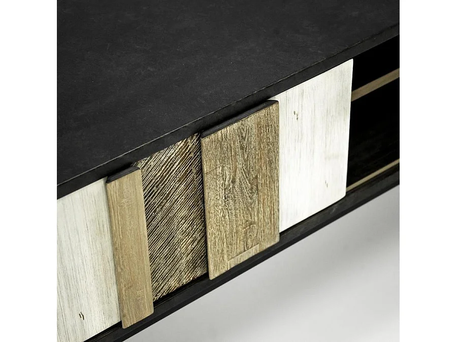 Kommode 150x55x45 cm schwarz adesso adesl01