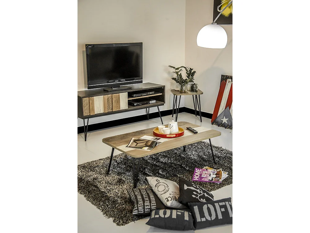 Commode 150x55x45 cm noire adesso adesl01