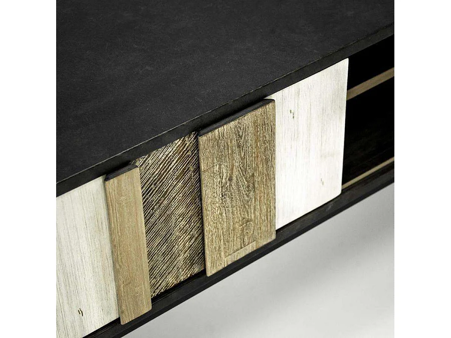 Chest of drawers 150x55x45 cm black adesso adesl01