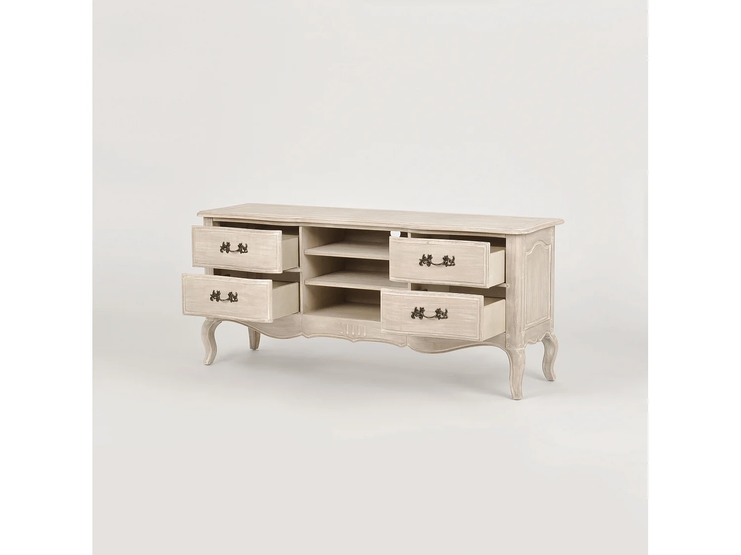 Sideboard 158x69x48 cm beige Venezia Bianco VEB834K