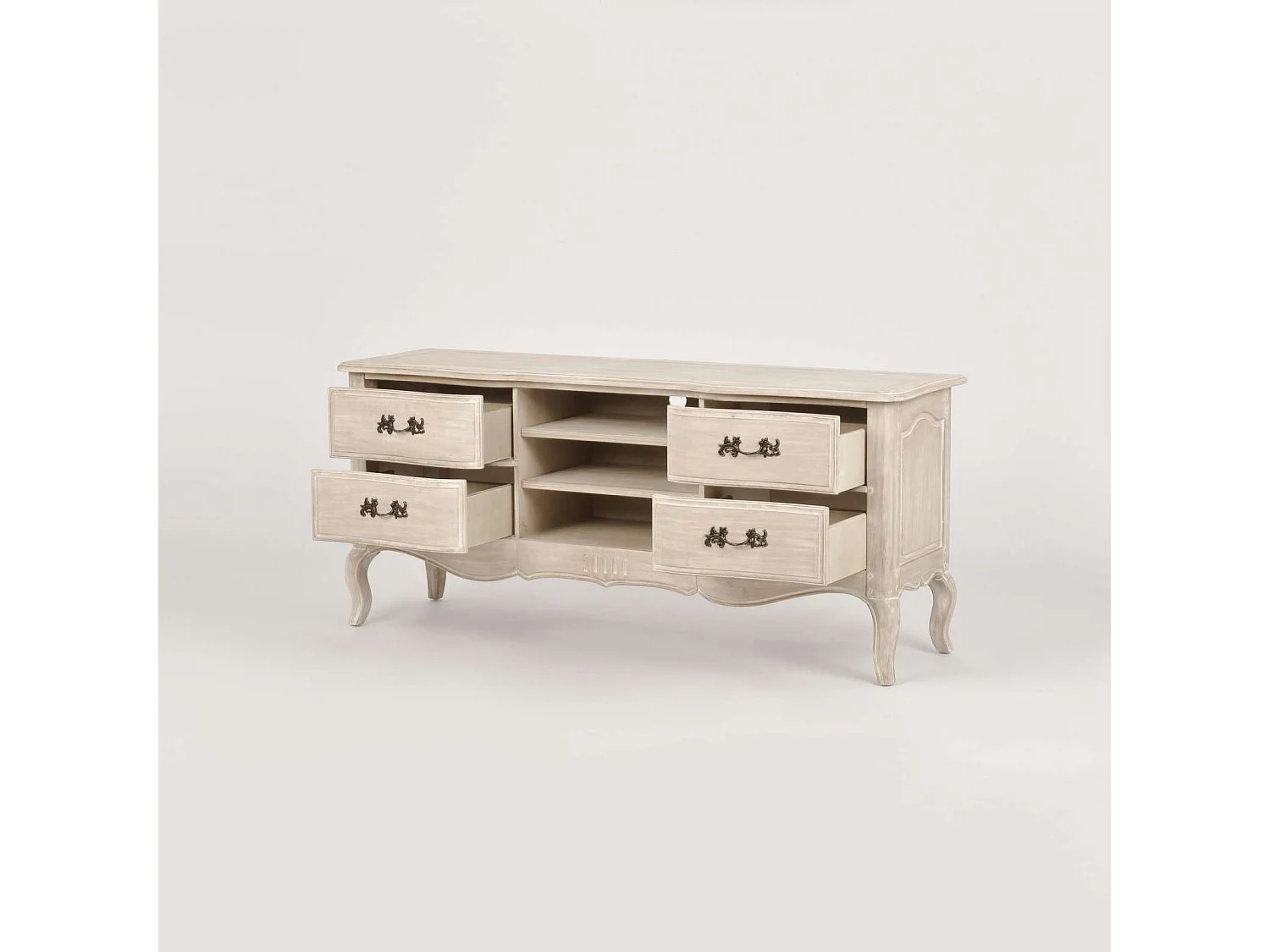 Sideboard 158x69x48 cm beige Venezia Bianco VEB834K