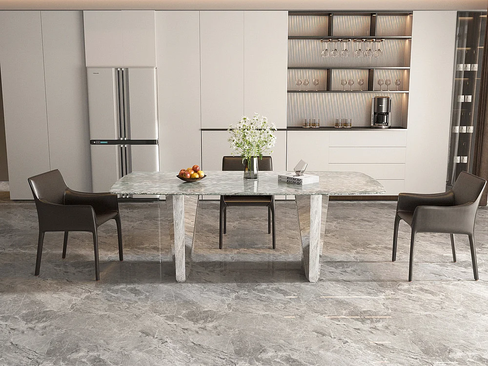 Table 200x75x100 cm argent Modig M33