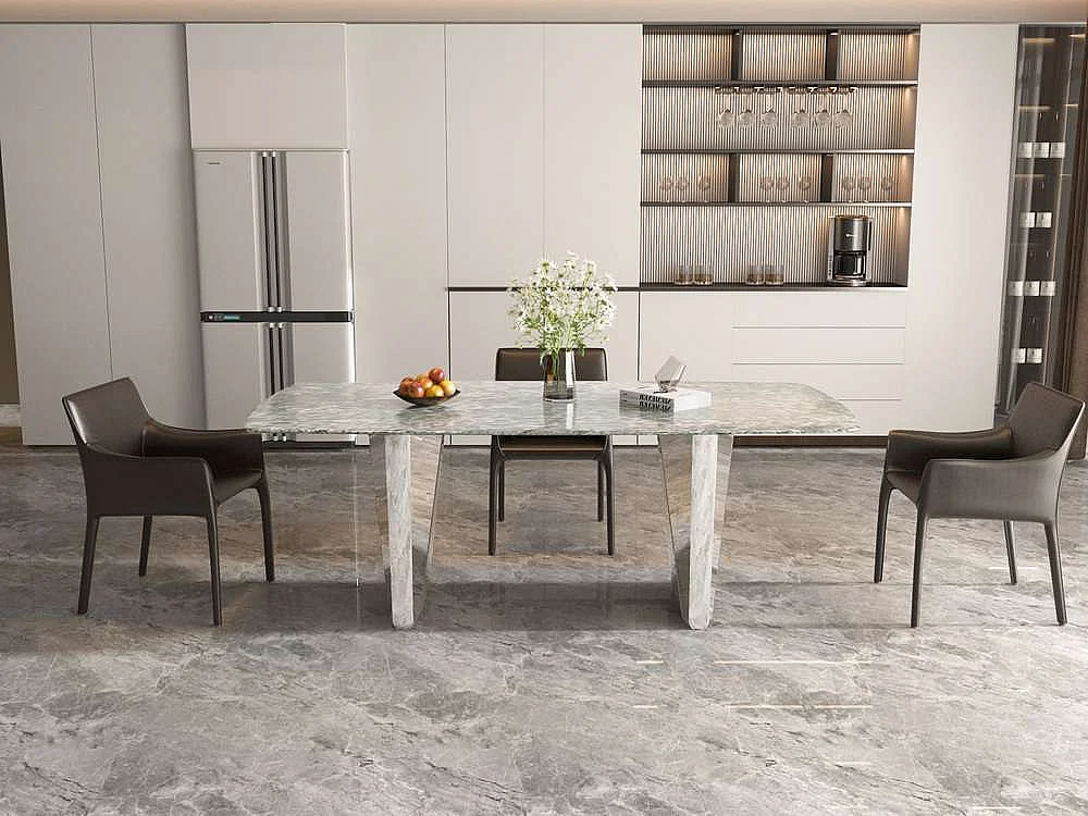 Table 200x75x100 cm argent Modig M33