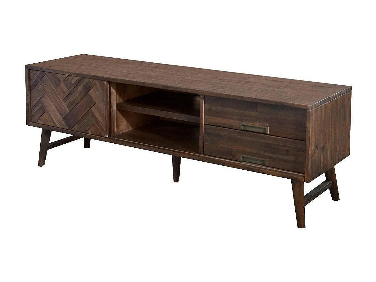 Kommode 165x55x45 cm dunkelbraun Ashton ASTL01