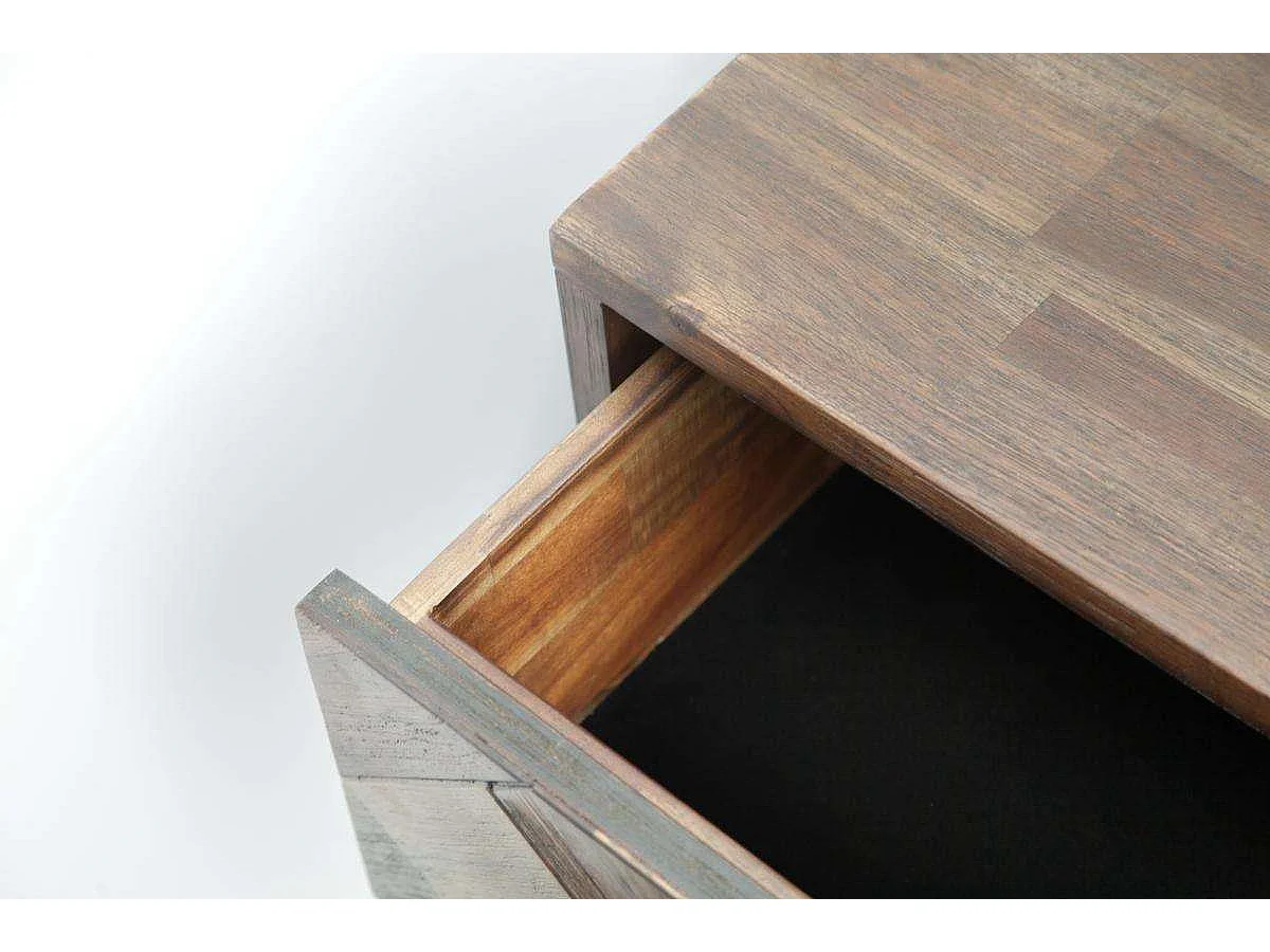 Komoda 165x55x45 cm ciemnobrązowa Ashton ASTL01