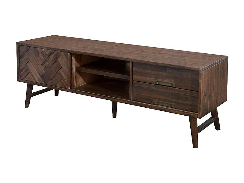 Kommode 165x55x45 cm dunkelbraun Ashton ASTL01