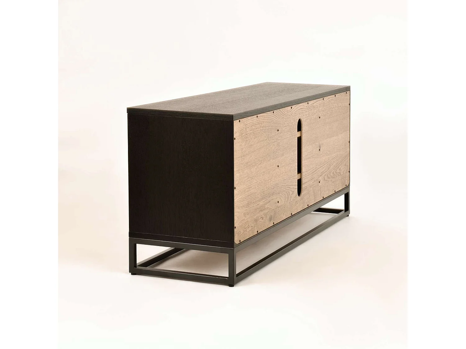 Kommode 133x55x39 cm schwarz Indus IN25-2