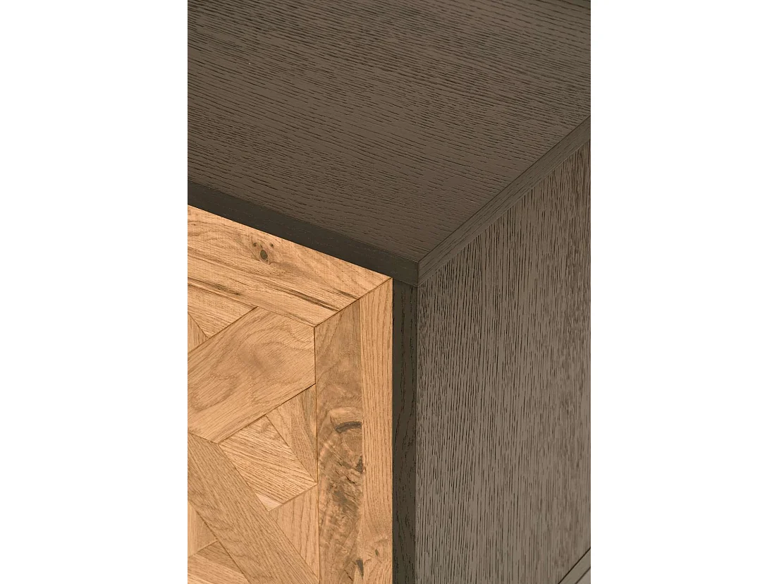 Kommode 133x55x39 cm schwarz Indus IN25-2