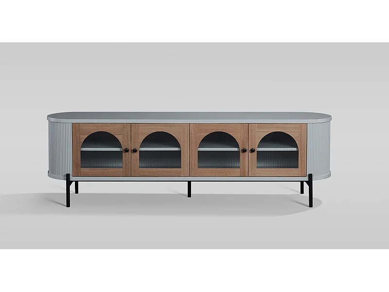 Sideboard 200x60x40 cm grau stilvoll st382