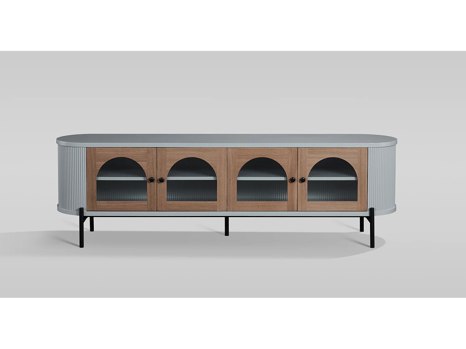 Buffet 200x60x40 cm gris stilig st382