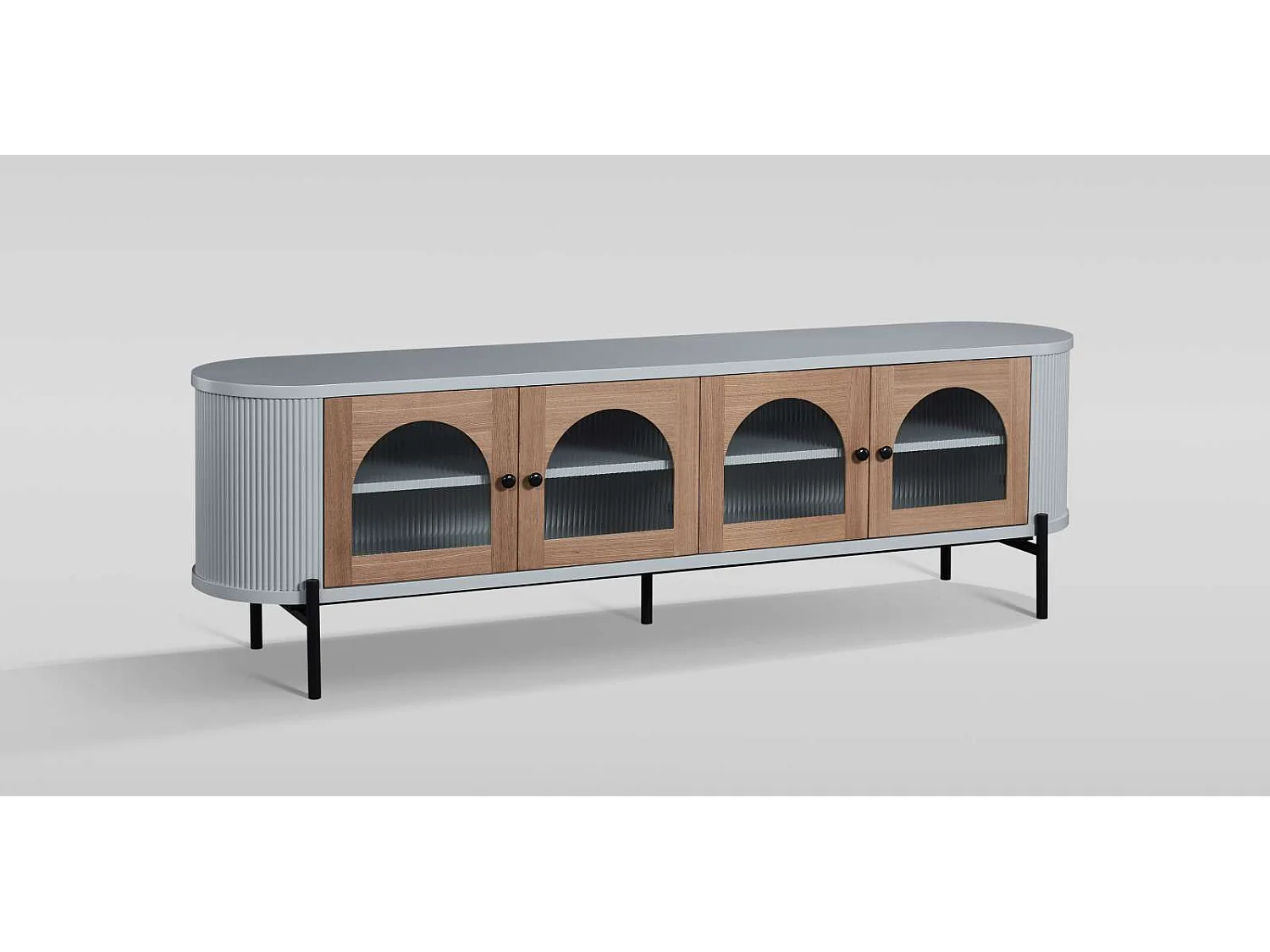 Aparador 200x60x40 cm cinza stilig st382