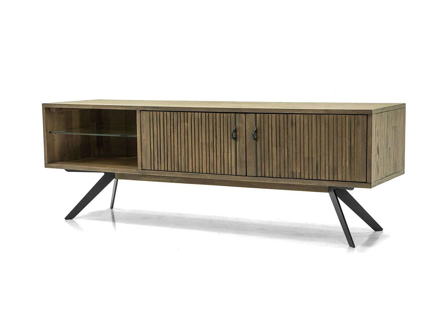 Cómoda 160x55x45 cm castanha massa masl01