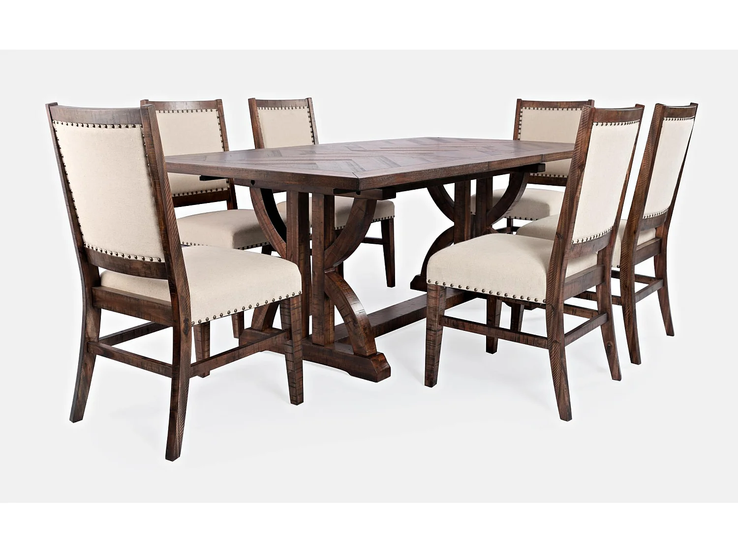 Table 152,5-198x77,5x106,5 cm Marron foncé Avola av1931-78