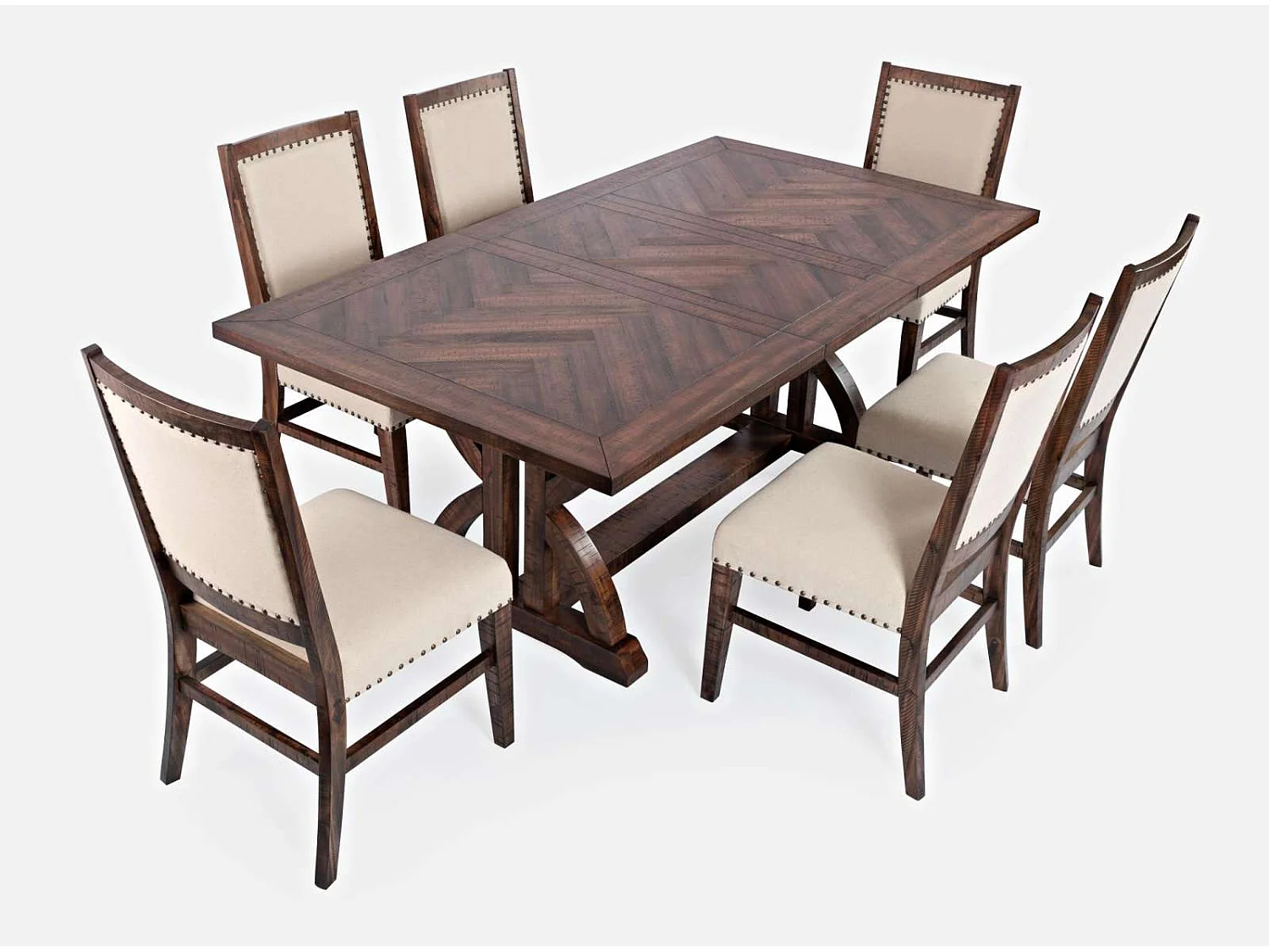 Table 152,5-198x77,5x106,5 cm Marron foncé Avola av1931-78