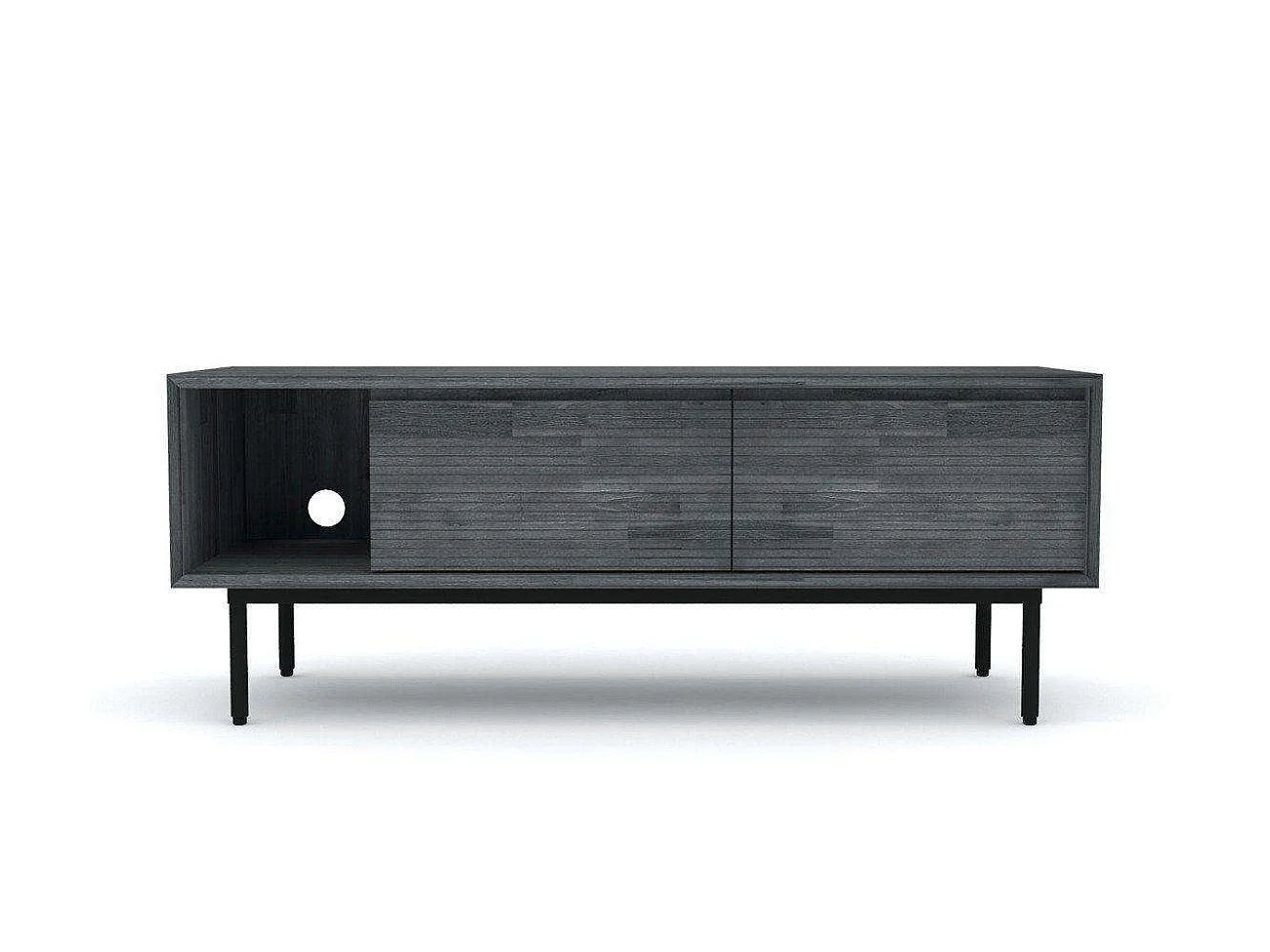 Aparador 130x50x45 cm cinza tundra Capella CAPL01-130