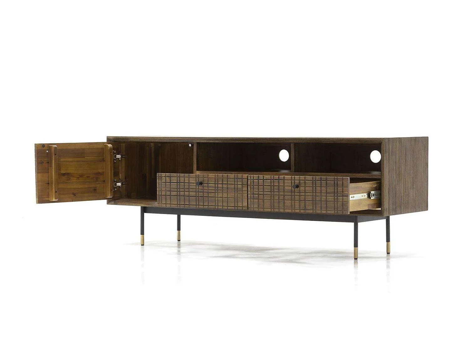 Chest of drawers 160x55x45 cm brown maze mazl01-160