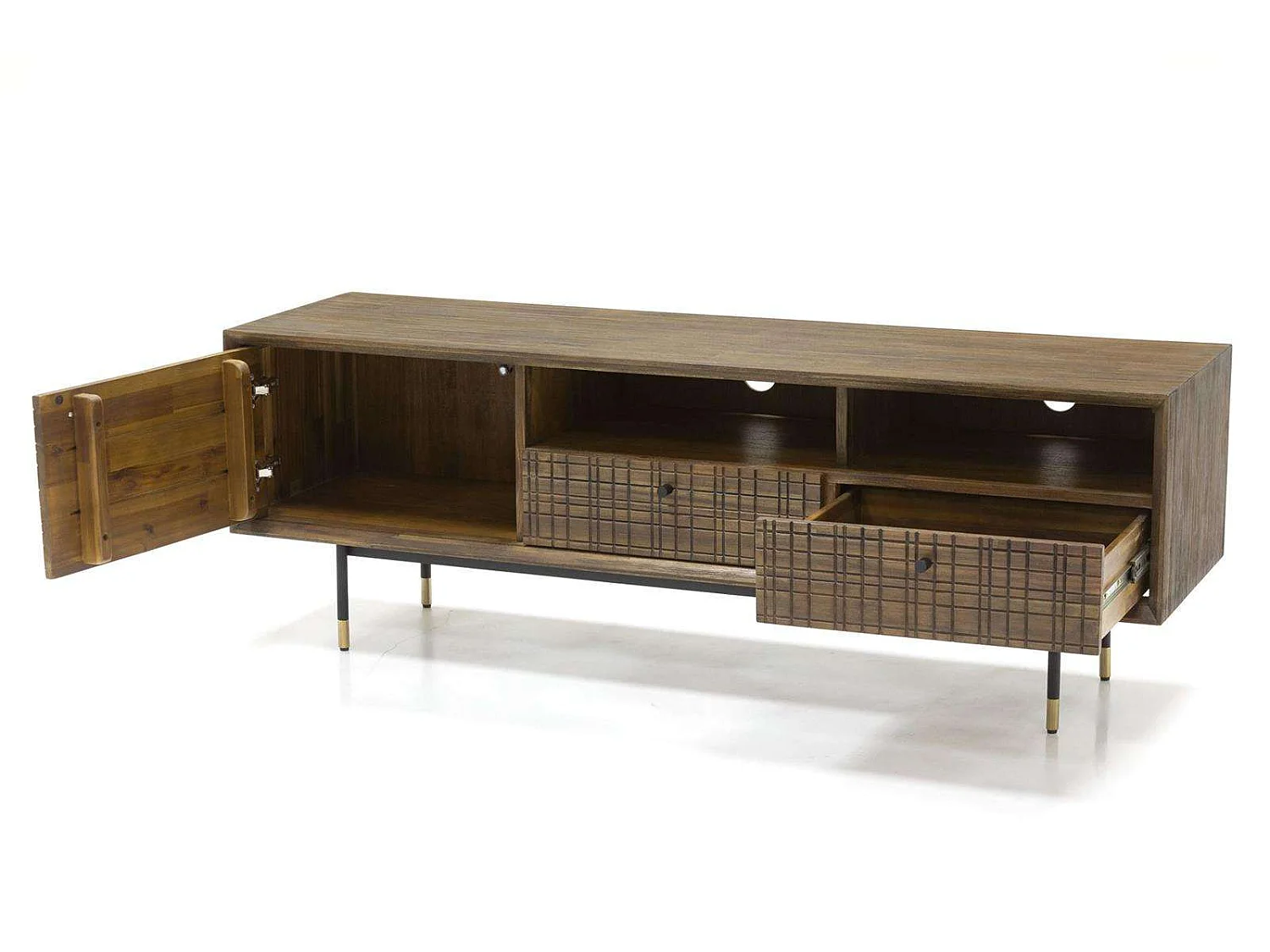 Chest of drawers 160x55x45 cm brown maze mazl01-160