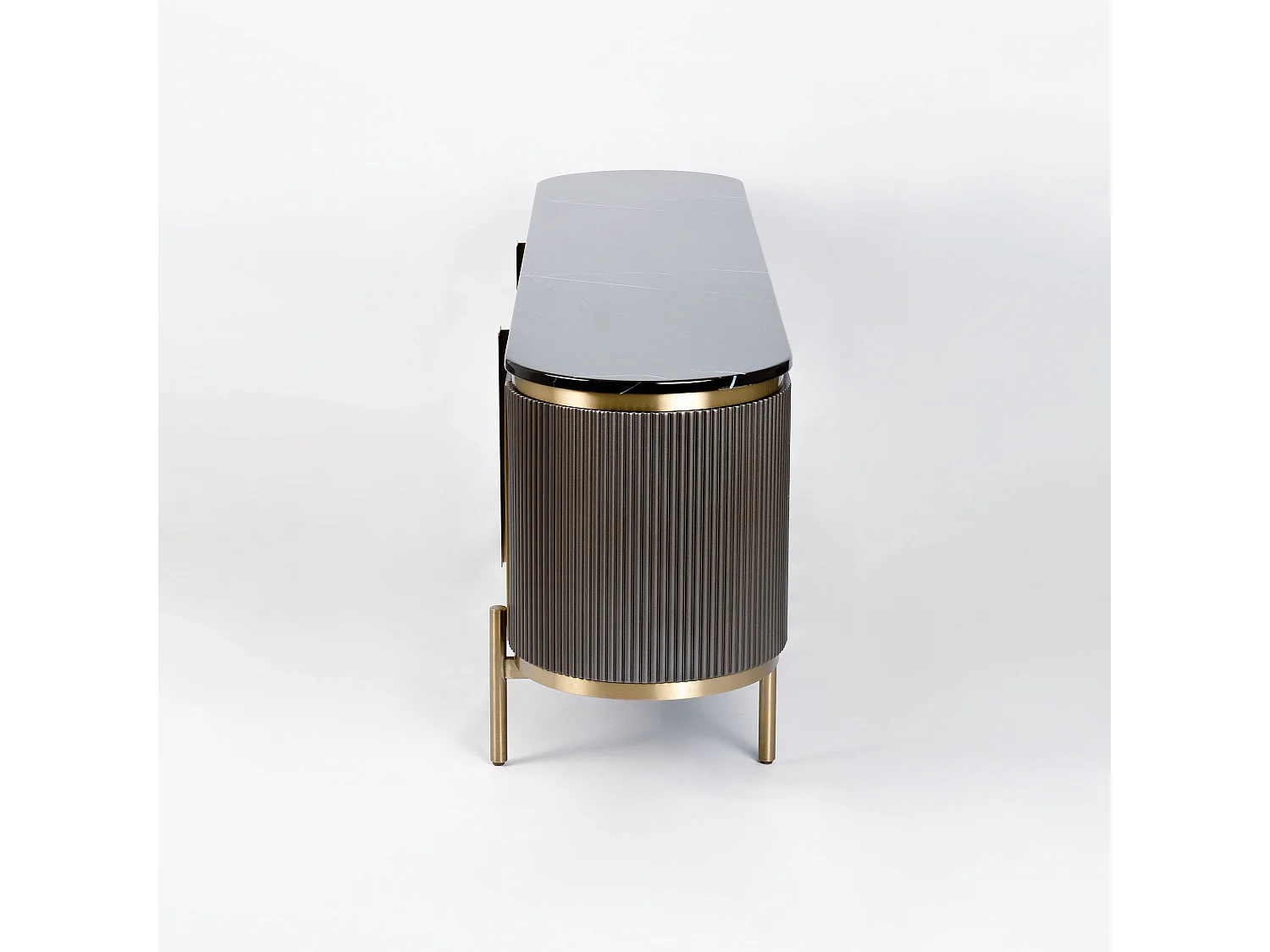 Cómoda 200x60x40 cm cinza escuro estilosa st382a