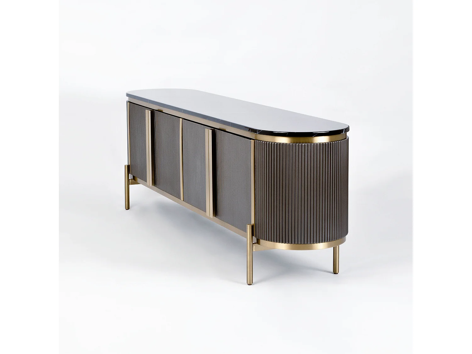 Commode 200x60x40 cm gris foncé stilig st382a