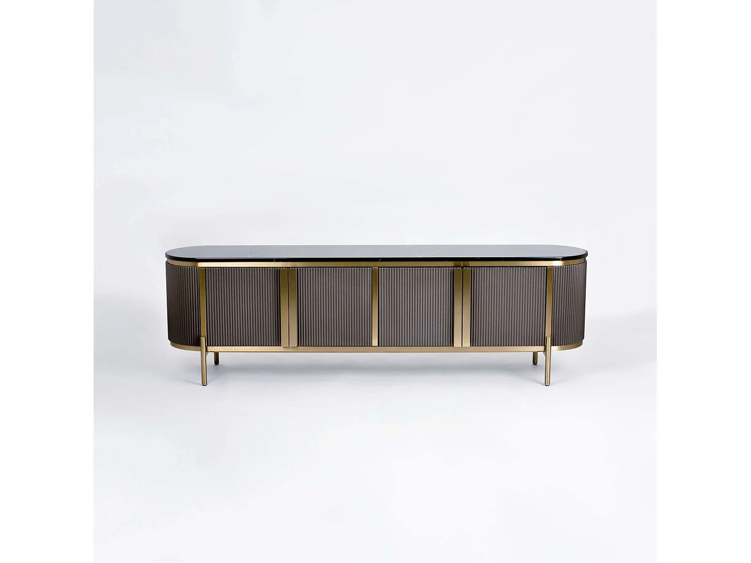 Commode 200x60x40 cm gris foncé stilig st382a