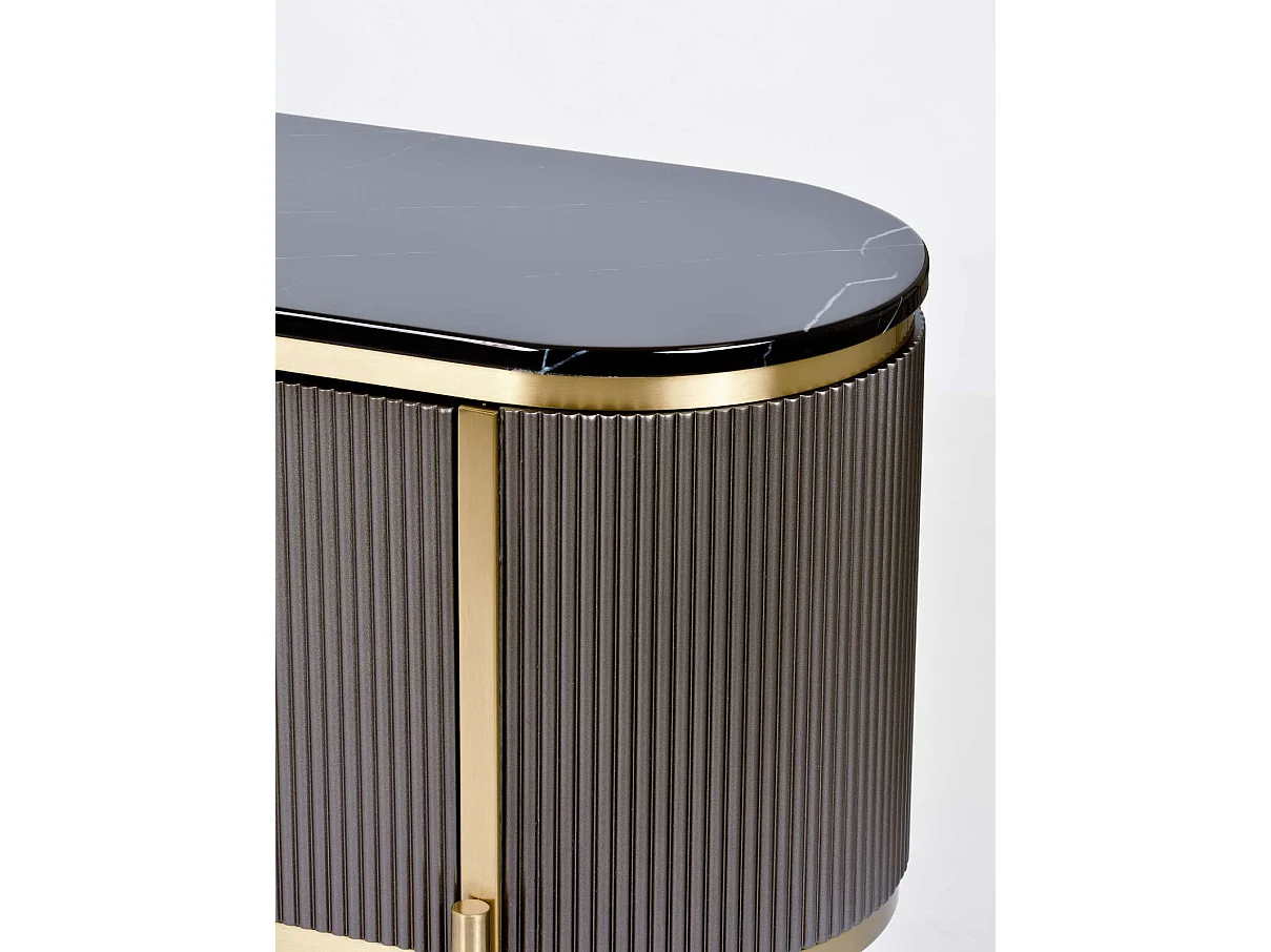 Commode 200x60x40 cm gris foncé stilig st382a