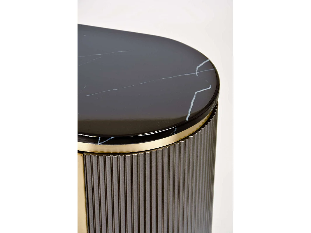 Commode 200x60x40 cm gris foncé stilig st382a