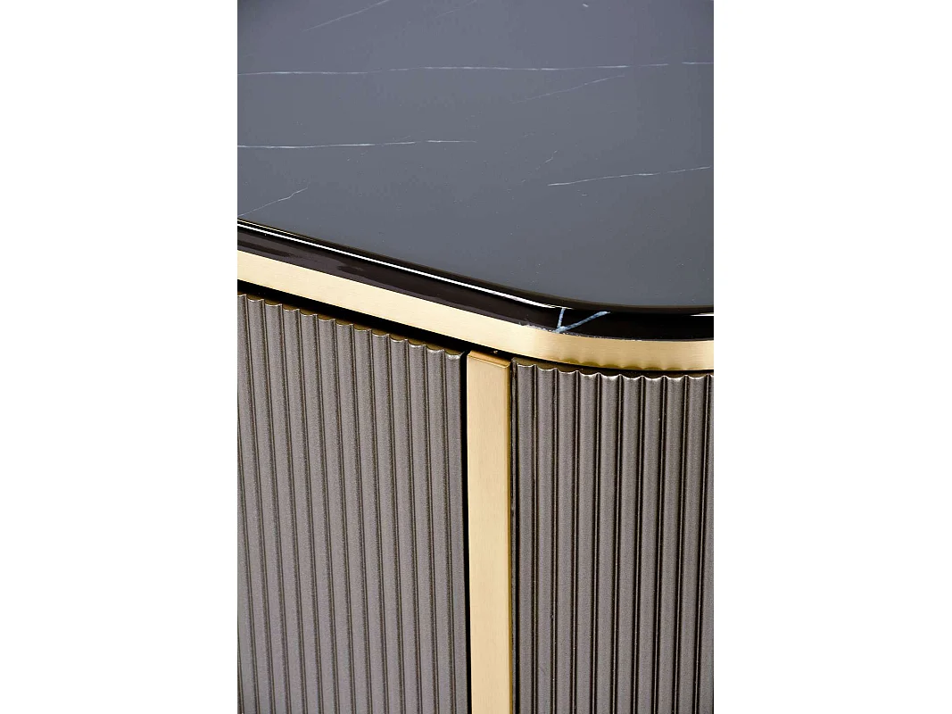 Commode 200x60x40 cm gris foncé stilig st382a