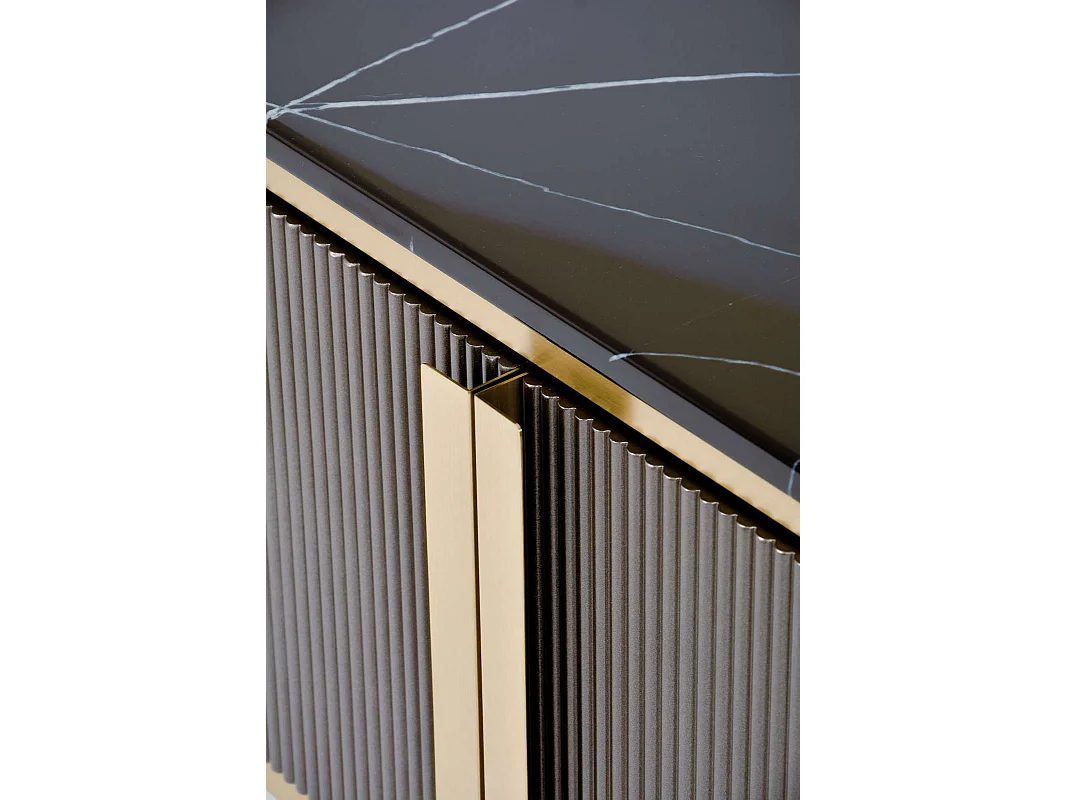 Commode 200x60x40 cm gris foncé stilig st382a