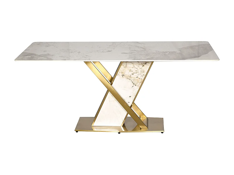Table 180x75x90 cm Blanc or modig m55