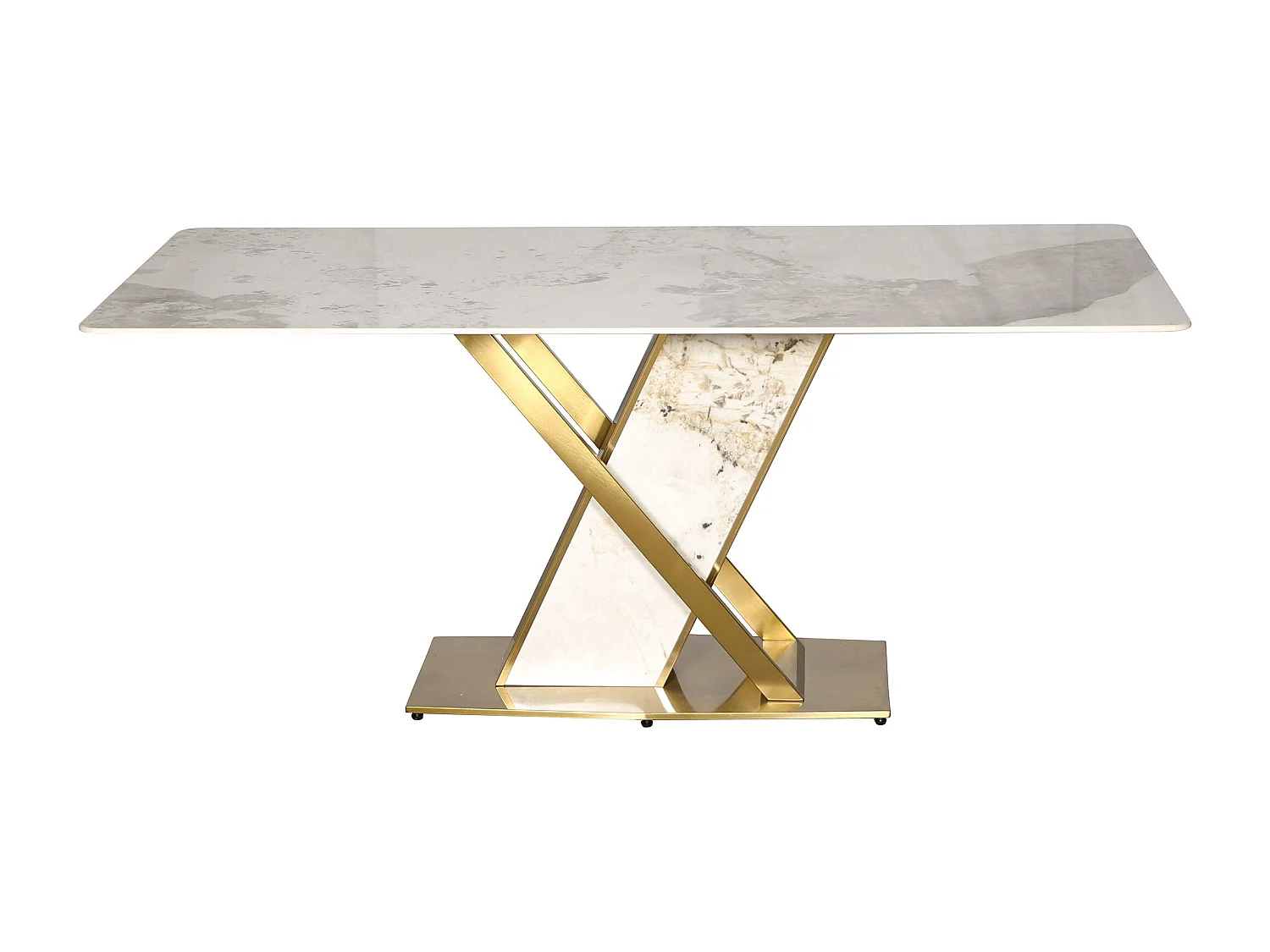 Table 180x75x90 cm Blanc or modig m55